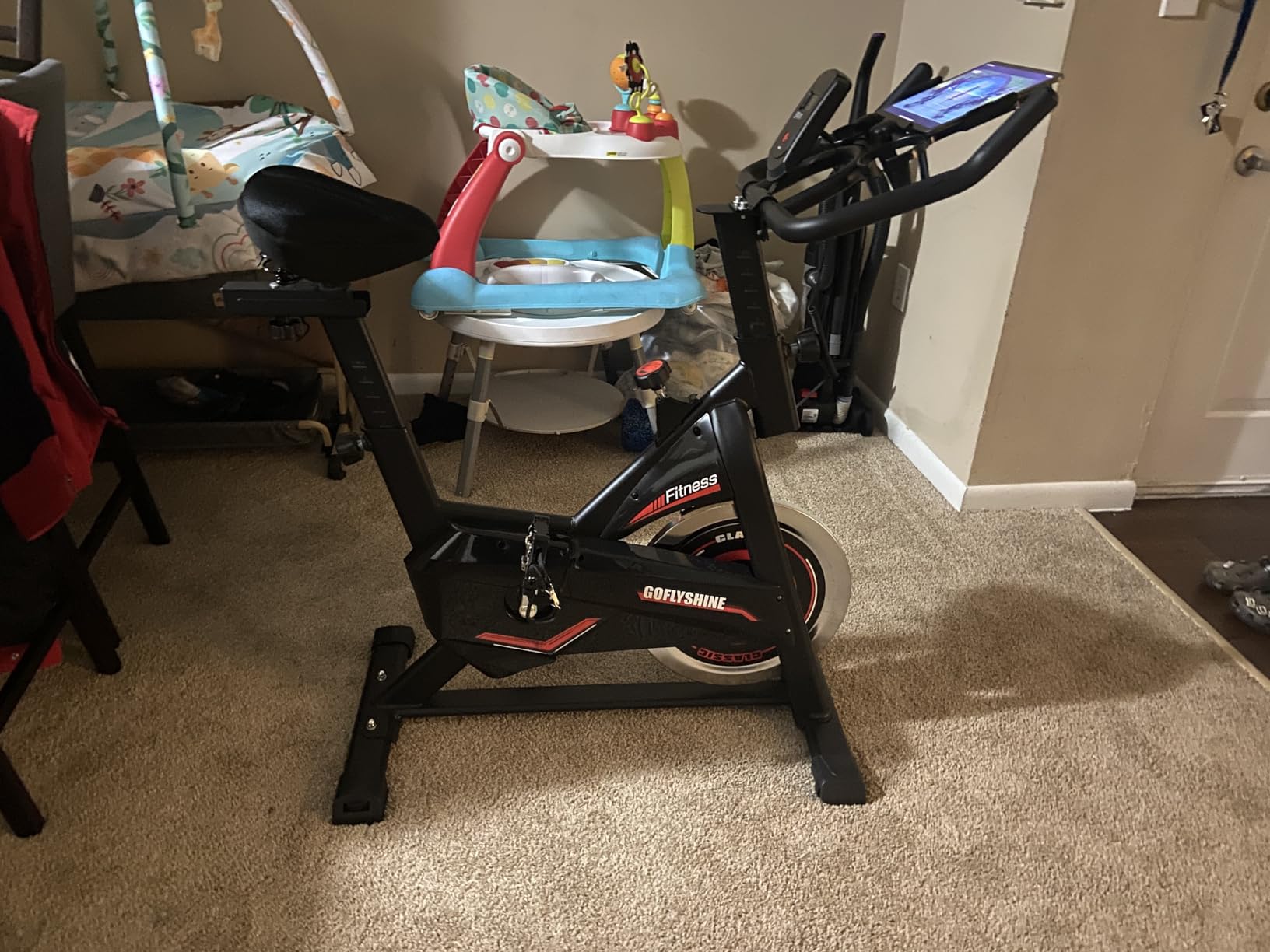 GoFlyShine exercise bike customer photo review 5